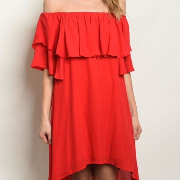 STUNNING OFF SHOULDER DRESS - Picture 2 of 3